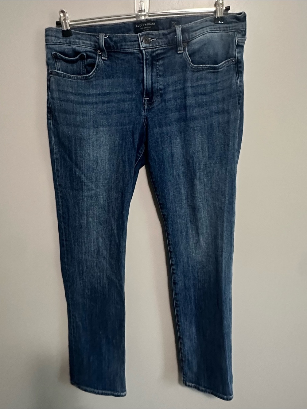 Lucky Brand Mid Rise Sweet Straight Jeans Women’s 14/32 Blue Denim